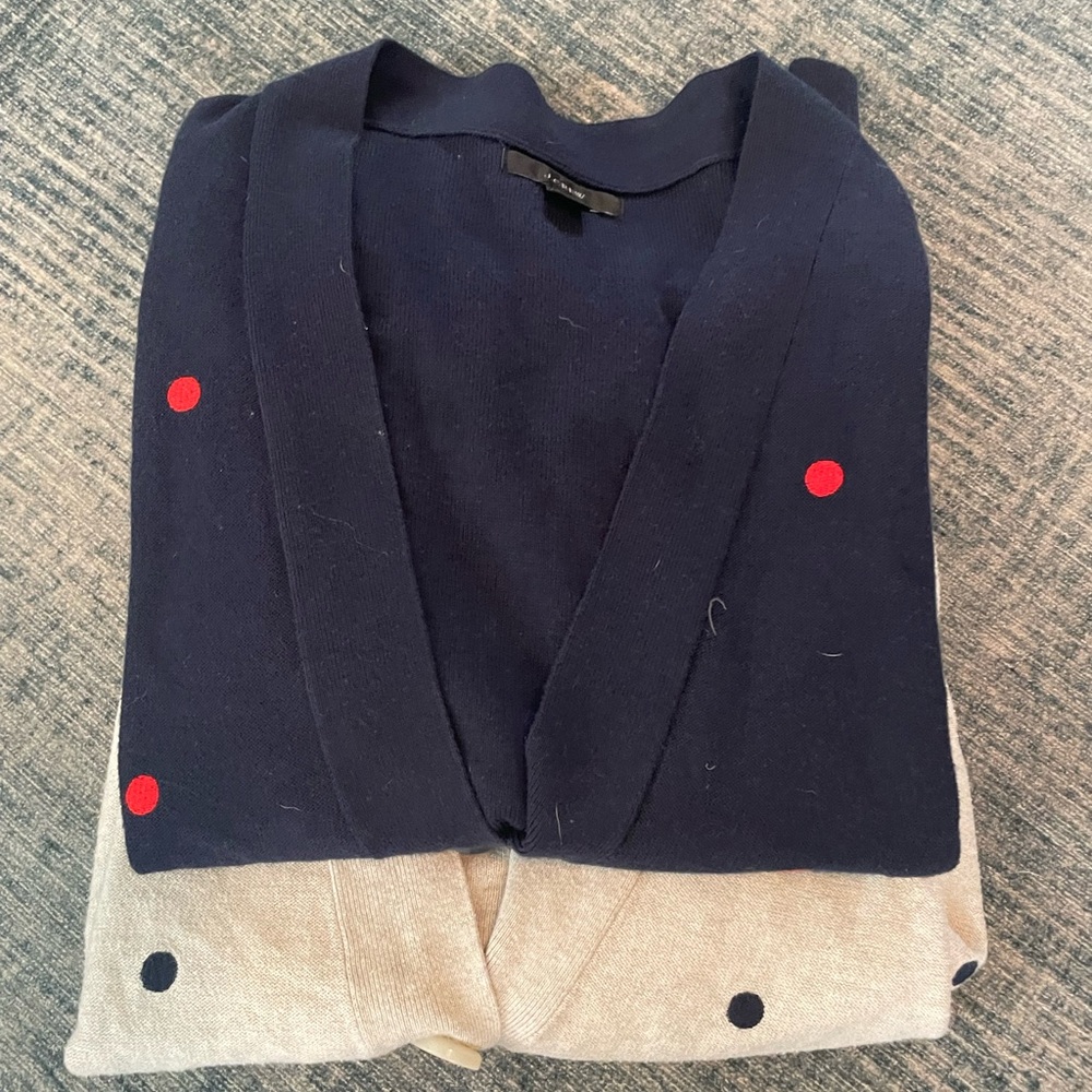 Set of 2 j crew cotton cardigans. - Picture 1 of 6